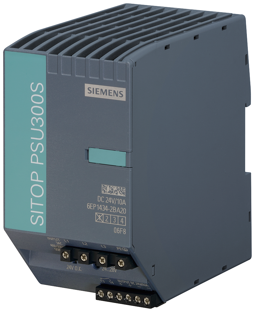 [Imagem FONTE DE ALIMENTAÇÃO ESTABILIZADA 400/500V 3 SAÍDA CA 24VCC 10A SITOP PSU300S 6EP14342BA20 SIEMENS]