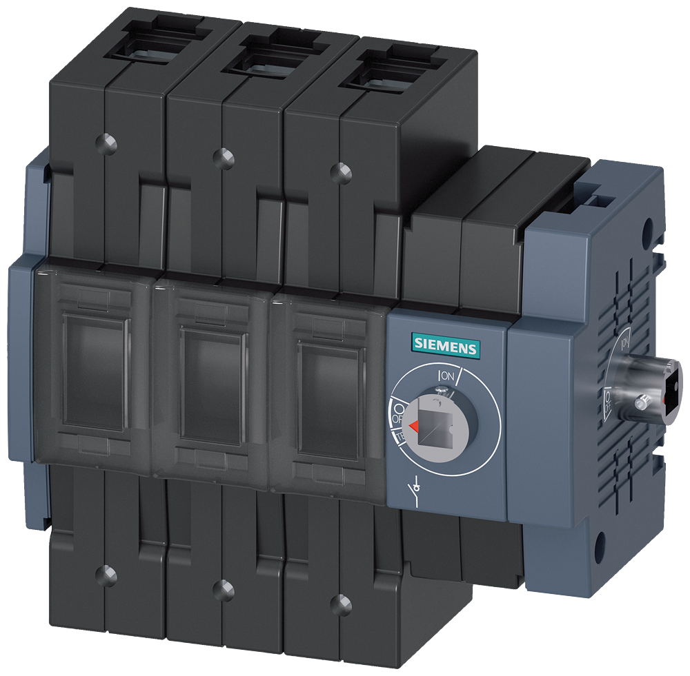 SECCIONADOR DE CORTE EM CARGA 160A TAM. 2 DE 3 POLOS ACIONAMENTO LATERAL DI 3KD34342NE400 SIEMENS