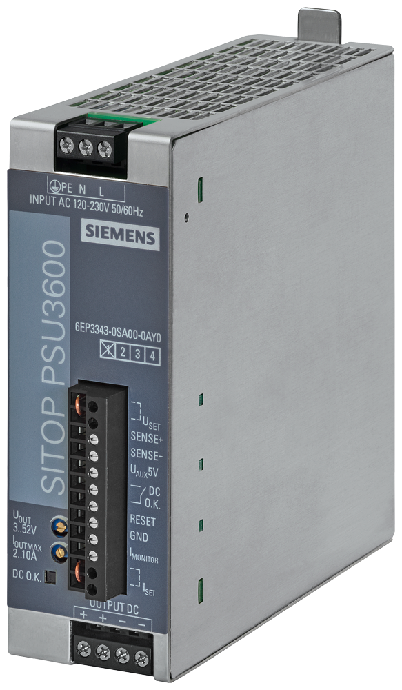 [Imagem FONTE DE ALIMENTAÇÃO SITOP PSU3600 FLEXI 3/52VDC 10A 6EP33430SA000AY0 SIEMENS]
