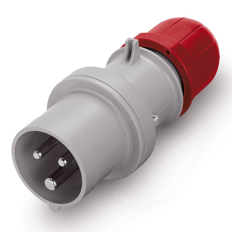 [Imagem do produto PLUGUE MÓVEL 2P+T IP44 16A 9H 380-415V 213.1638 SCAME]