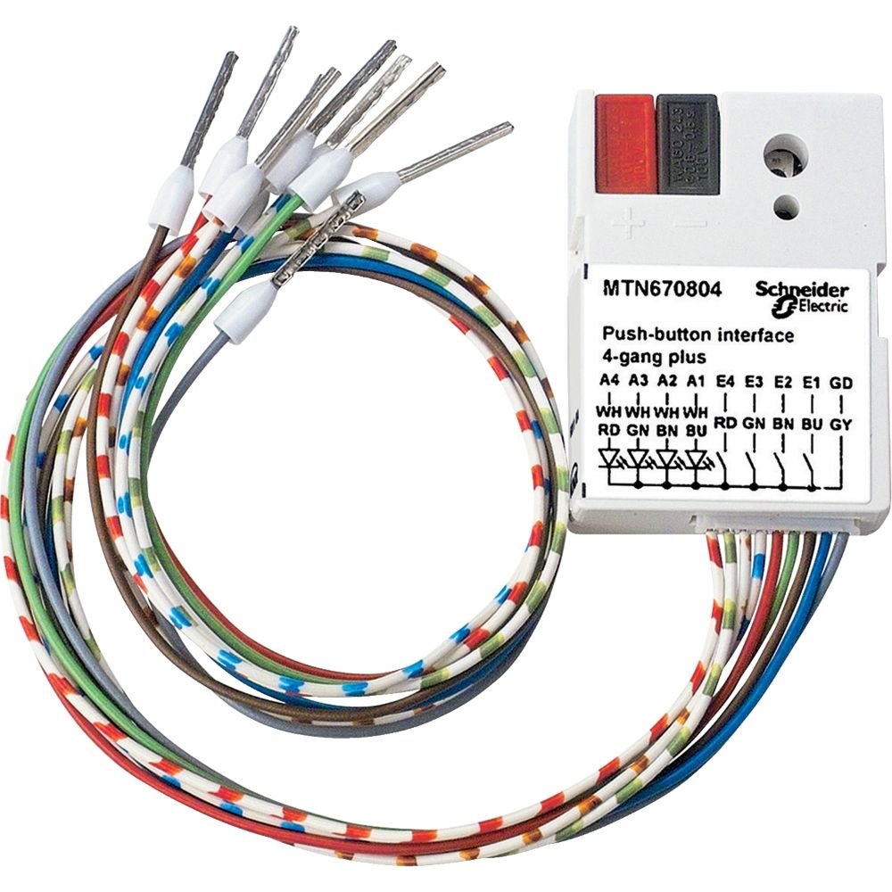 [Imagem INTERFACE PARA PULSADOR KNX 4-GANG SCHNEIDER]