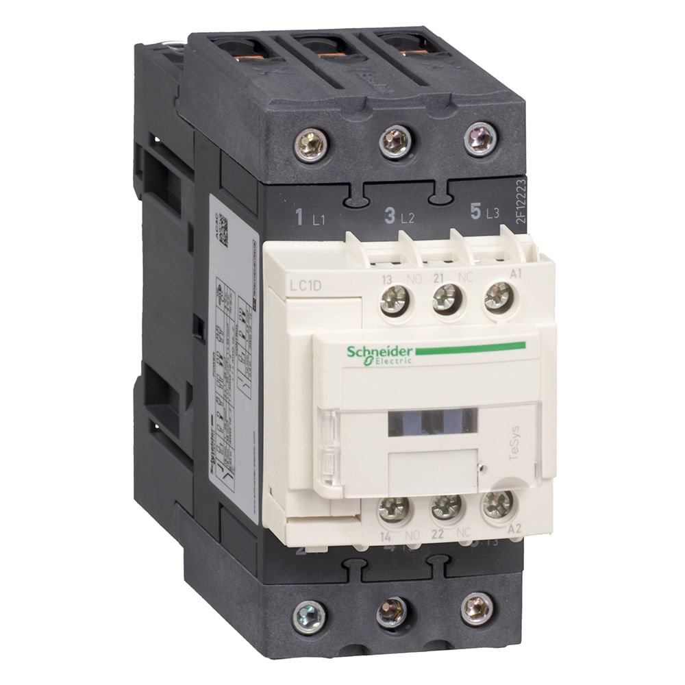 [Imagem CONTATOR TRIPOLAR TESYS D EVERLINK 40A 1NA+1NF 115VCA LC1D40AFE7 SCHNEIDER]