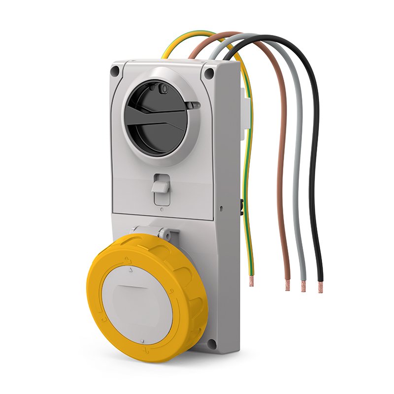 [Imagem do produto TOMADA DE EMBUTIR COM FUSÍVEL 3P+T 32A 4H 408.3272 SCAME]