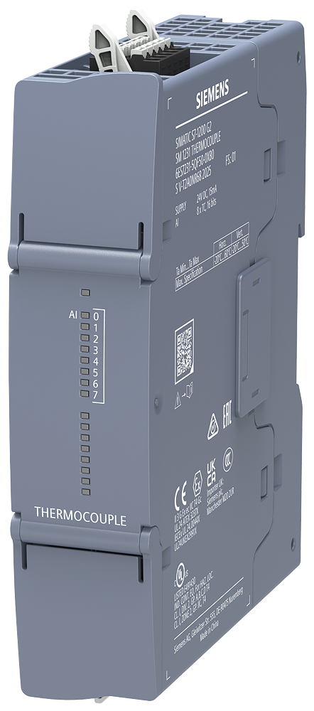 [Imagem do produto SIMATIC S7-1200 G2 SM 1231, AI 8X16 BIT TC 6ES72315QF500XB0 SIEMENS]