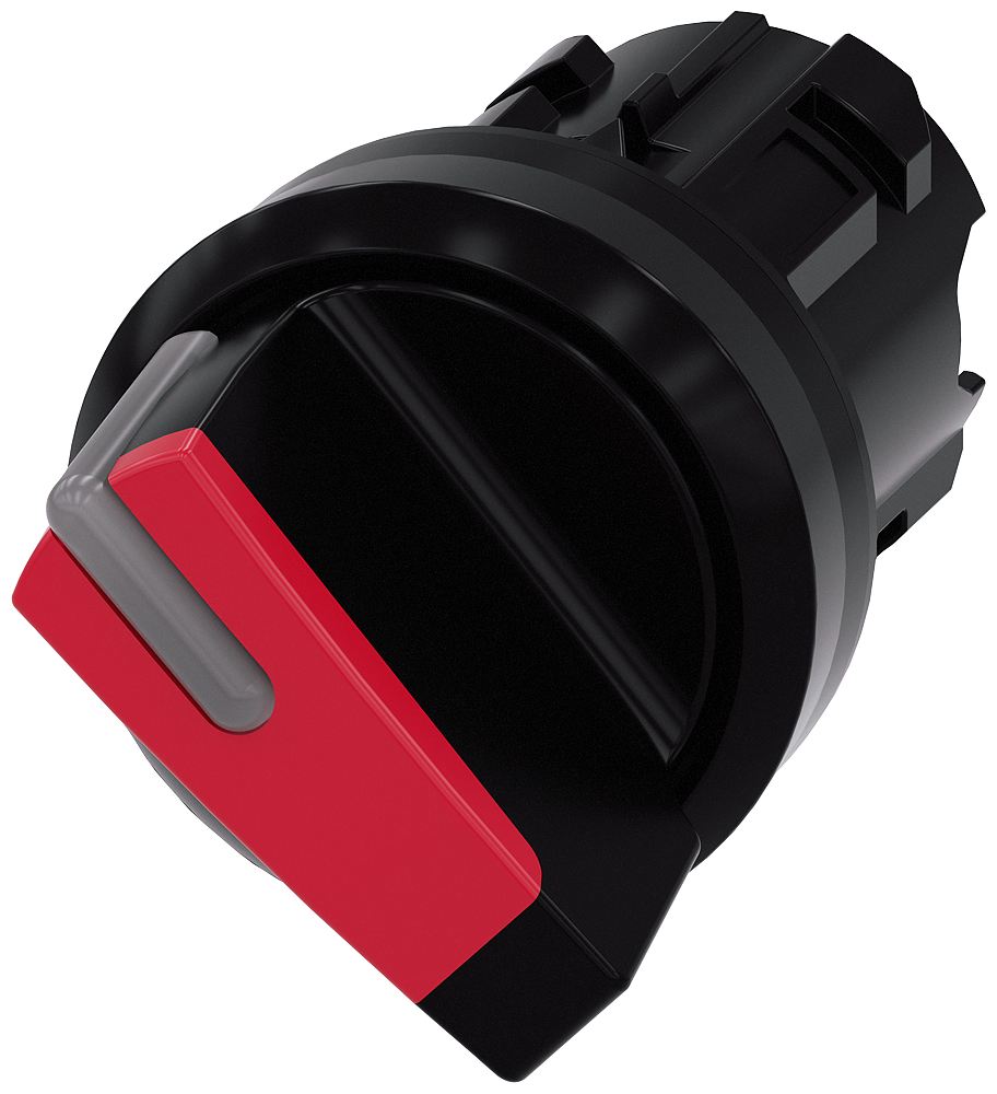 INTERRUPTOR COM MANÍPULO ILUMINÁVEL 22 MM REDONDO PLÁSTICO VERMELHO MAN 3SU10022BC200AA0-ZY19 SIEMENS