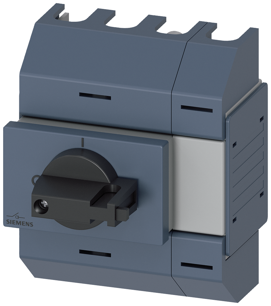 SECCIONADOR DE CORTE EM CARGA 16A TAM. 01 DE 4 POLOS ACIONAMENTO FRONTAL CE 3KD01422KG203 SIEMENS