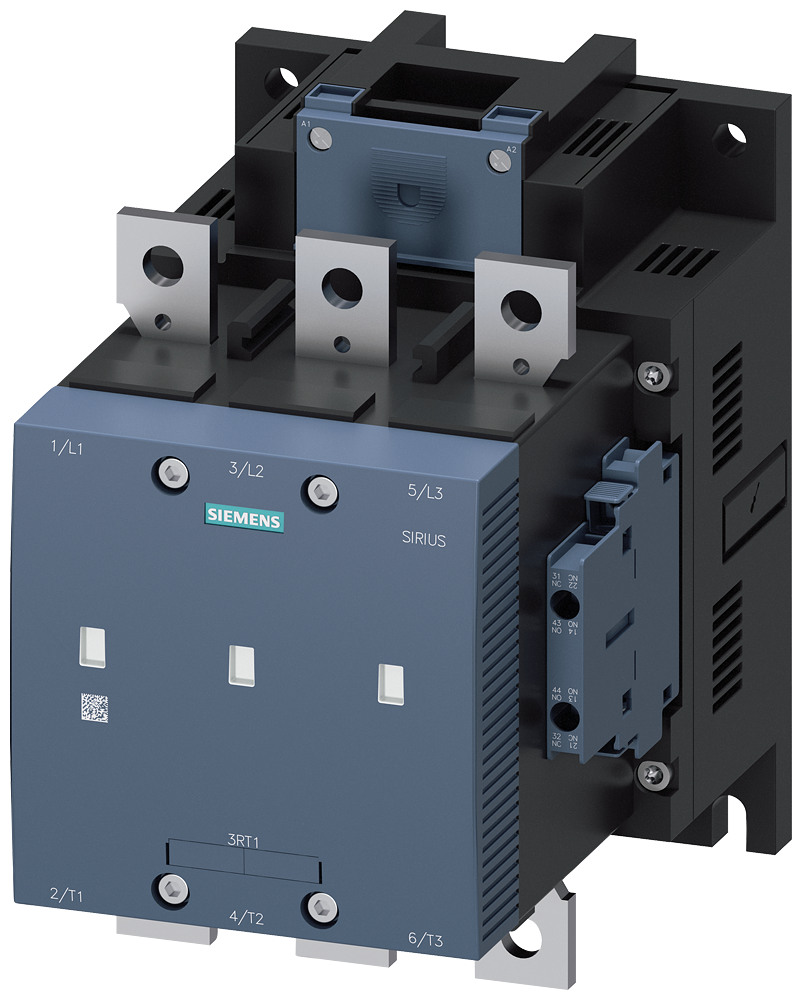 CONTATOR DE VÁCUO AC-3E 300A/160KW/400V 3 POLOS AC/DC240-277V 2NA+2NF 3RT12666AU36 SIEMENS