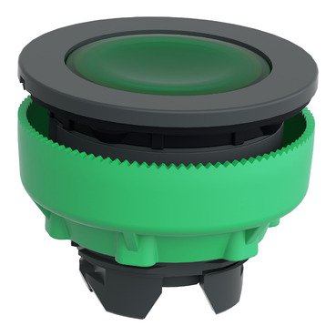 [Imagem CABEÇOTE PARA SINALIZADOR FACEADO Ø30MM PLÁSTICO LED INTEGRAL VERDE SCHNEIDER]