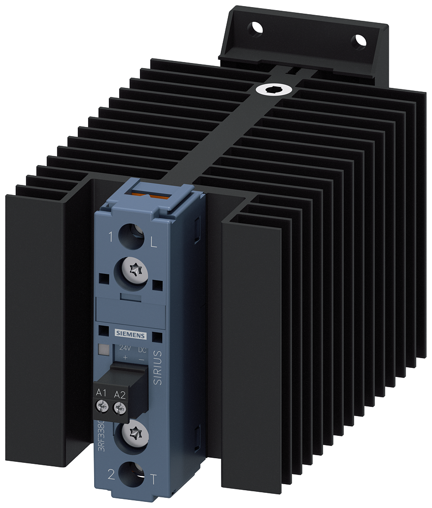 CONTATOR A SEMICONDUTOR DE 1 POLO CA 15/30 A/40 ºC 48-460 V/CC 24 V COM LIG 3RF33801BA04 SIEMENS