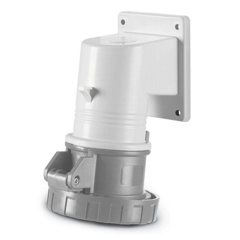 [Imagem do produto TOMADA 90° INCLINAÇÃO 2P+T 32A IP67 12H 457.32633 SCAME]