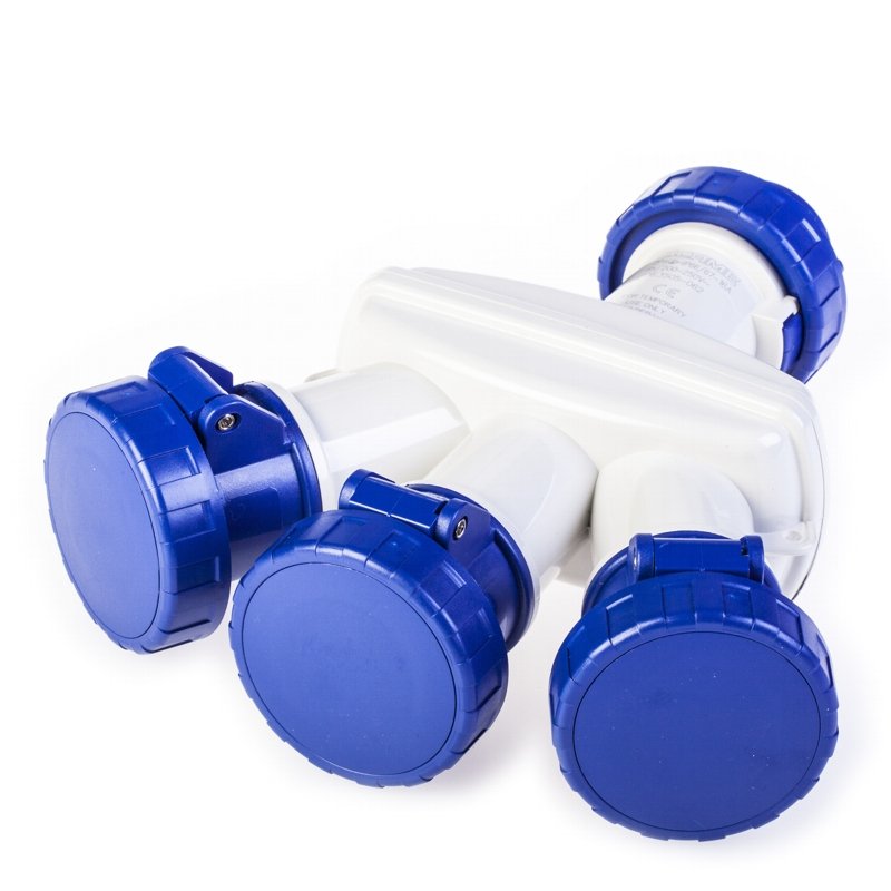 [Imagem do produto ADAPTADOR TRIPLO 2P+T SEM CABO IP66 16A 606.3505-062 SCAME]