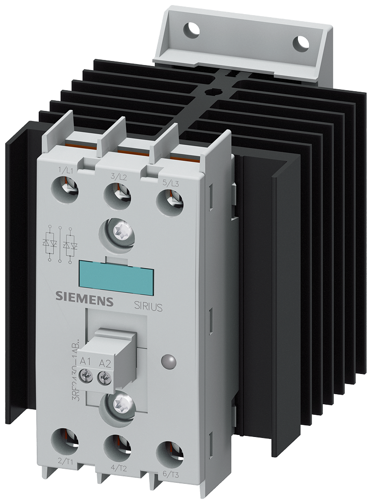CONTATOR A SEMICONDUTOR 3RF2 TRIFÁSICO CA51 30A 48-600V/110V CA CONTROLADO P 3RF24301AB35 SIEMENS
