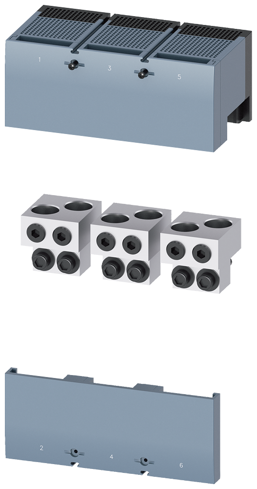 TERMINAL PARA CONDUTOR DE SEÇÃO CIRCULAR TA4.1 2X 400KCMIL - 750KCMIL PARA 2 3VA96730JJ24 SIEMENS