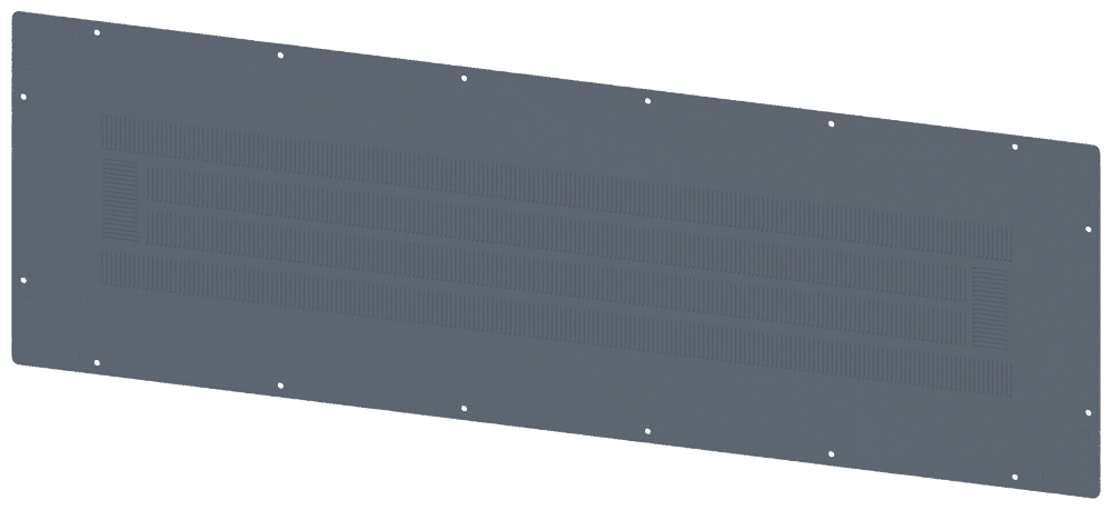 TETO COM ABERTURAS DE VENTILAÇÃO IP40 L: 1200 MM P: 400 MM GALV 8MF10242UD300A SIEMENS