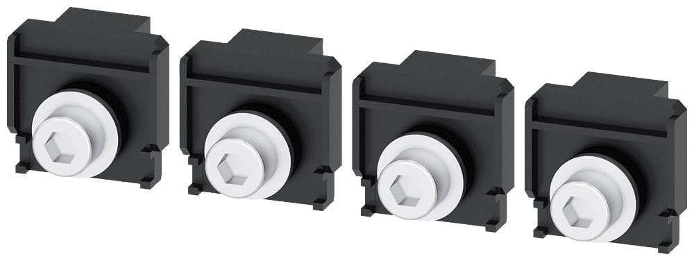 CONEXÃO PLANA DE PARAFUSO 4 PEÇAS ACESSÓRIOS PARA: 3VA1 400/630 3VA2 400/630 3VA94040QA00 SIEMENS