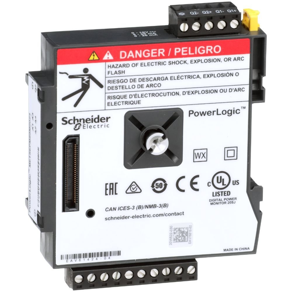 [Imagem MODULO ENTRADAS E SAIDAS ANALÓGICAS PM8000 SCHNEIDER]