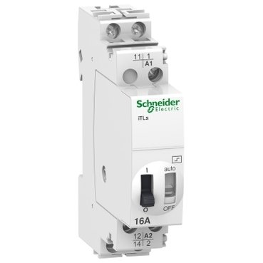 [Imagem RELE DE IMPULSO ACTI9 ITLS 16A 1NA 24VAC 50 60HZ 12VDC SINALIZAÇÃO A9C32111 SCHNEIDER]