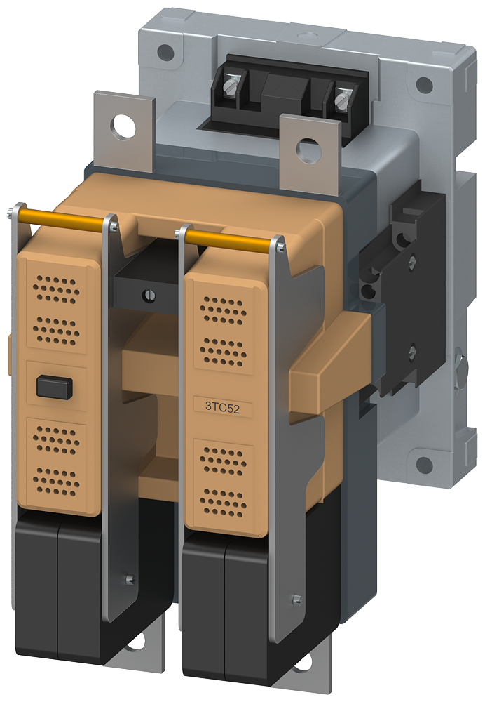[Imagem do produto CONTATOR TAM. 8, DE 2 POLOS, CC-3 E 5, 220A INTERRUPTOR AUXILIAR 22 (2NO+2NC) 3TC52170BG1 SIEMENS]