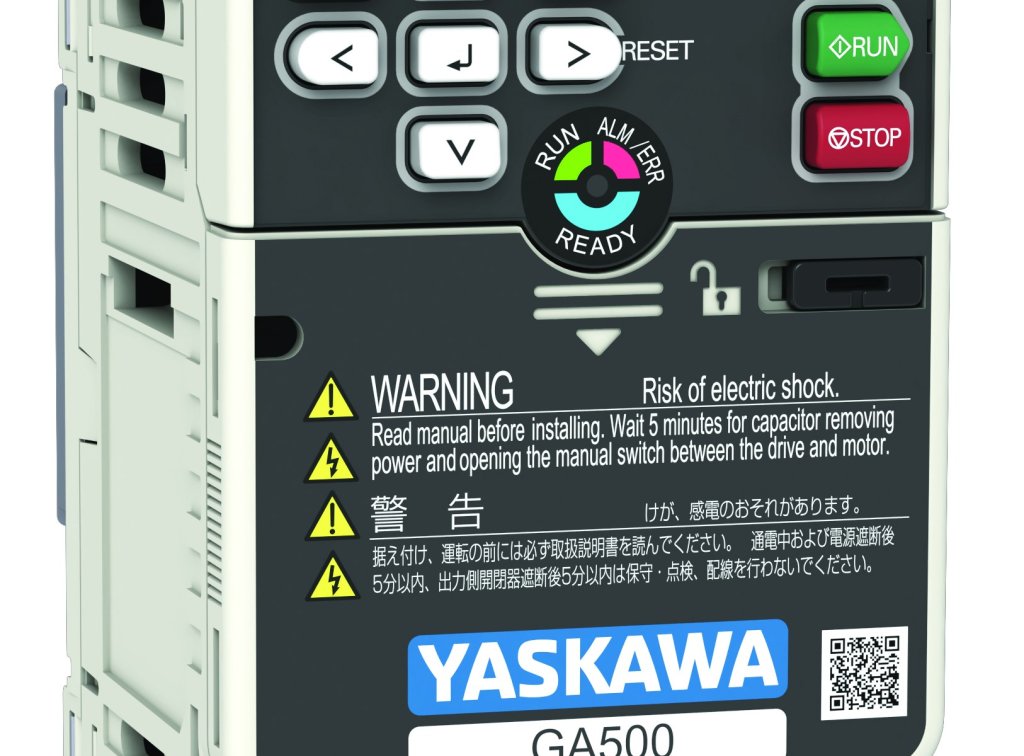 [Imagem do produto INVERSOR DE FREQUÊNCIA MONOFÁSICO 200 VAC 1/6CV 1,2A YASKAWA]