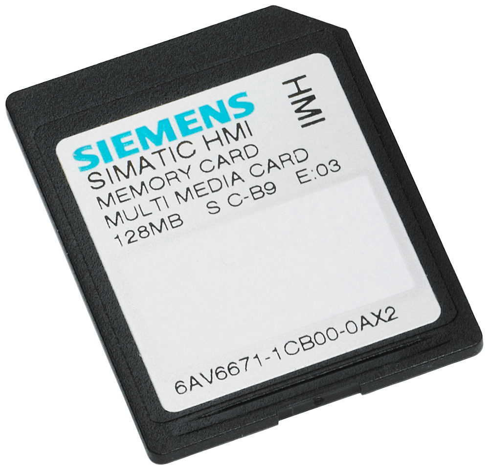 [Imagem CARTÃO MMC 128 MB PARA HMI PANELS 6AV66711CB000AX2 SIEMENS]