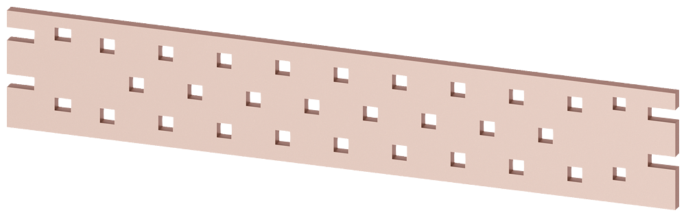 BARRAMENTO N 100X10MM L: 600MM 8LK40027AA58 SIEMENS