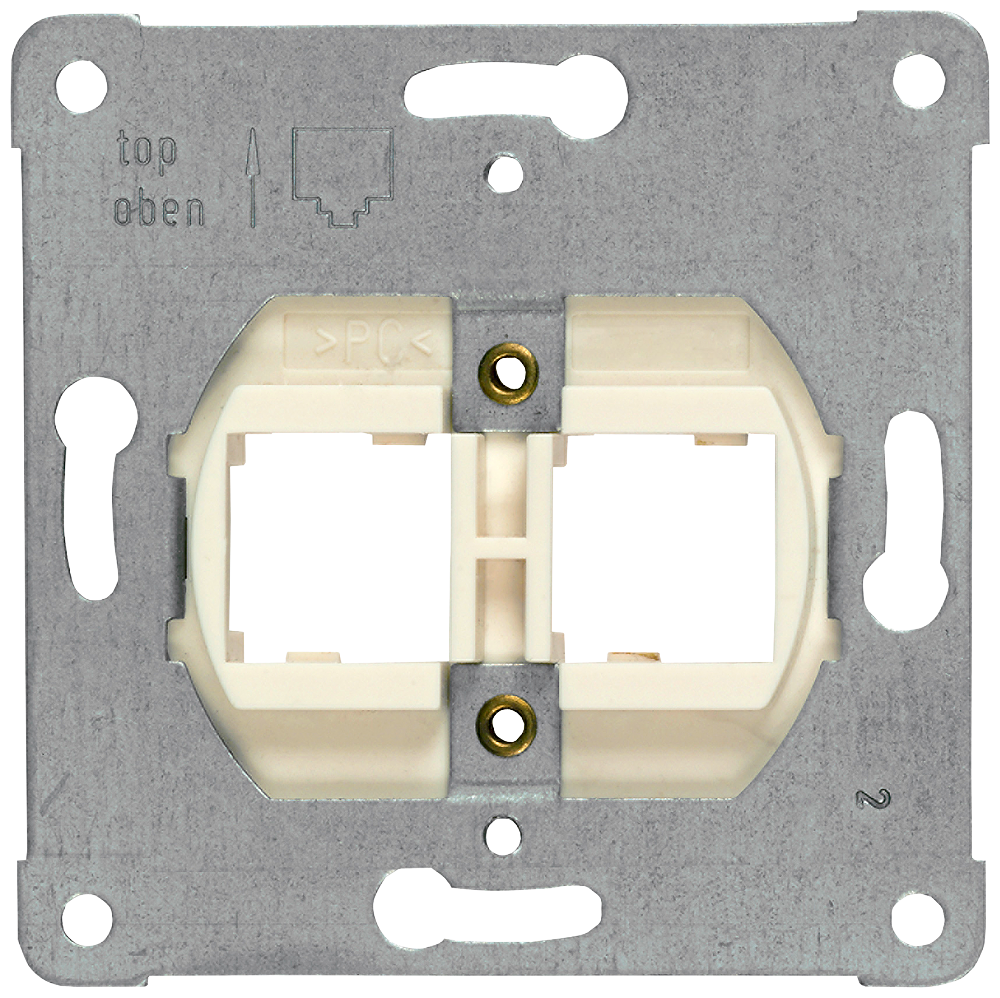 PLACA PORTANTE CONECTOR MODULAR PARA INSTALAÇÃO DE ATÉ 2 CONECTORES ENCAIXÁVEL 5TG20582 SIEMENS