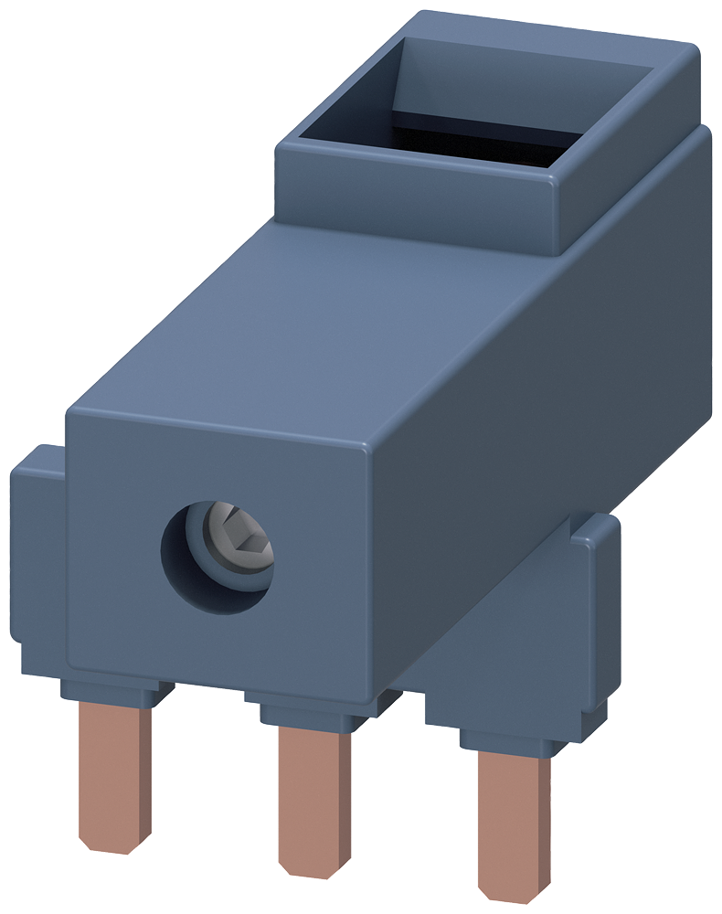 [Imagem CONECTOR EM PARALELO SEM BORNE DE CONEXÃO, DE 3 POLOS PARA 3RT103. 3RT19364BB31 SIEMENS]