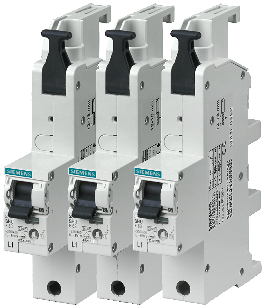 INTERRUPTOR DE PROTEÇÃO DE LINHA PRINCIPAL (SHU) DE 1 POLO E 40A 230/400V 5SP37402 SIEMENS