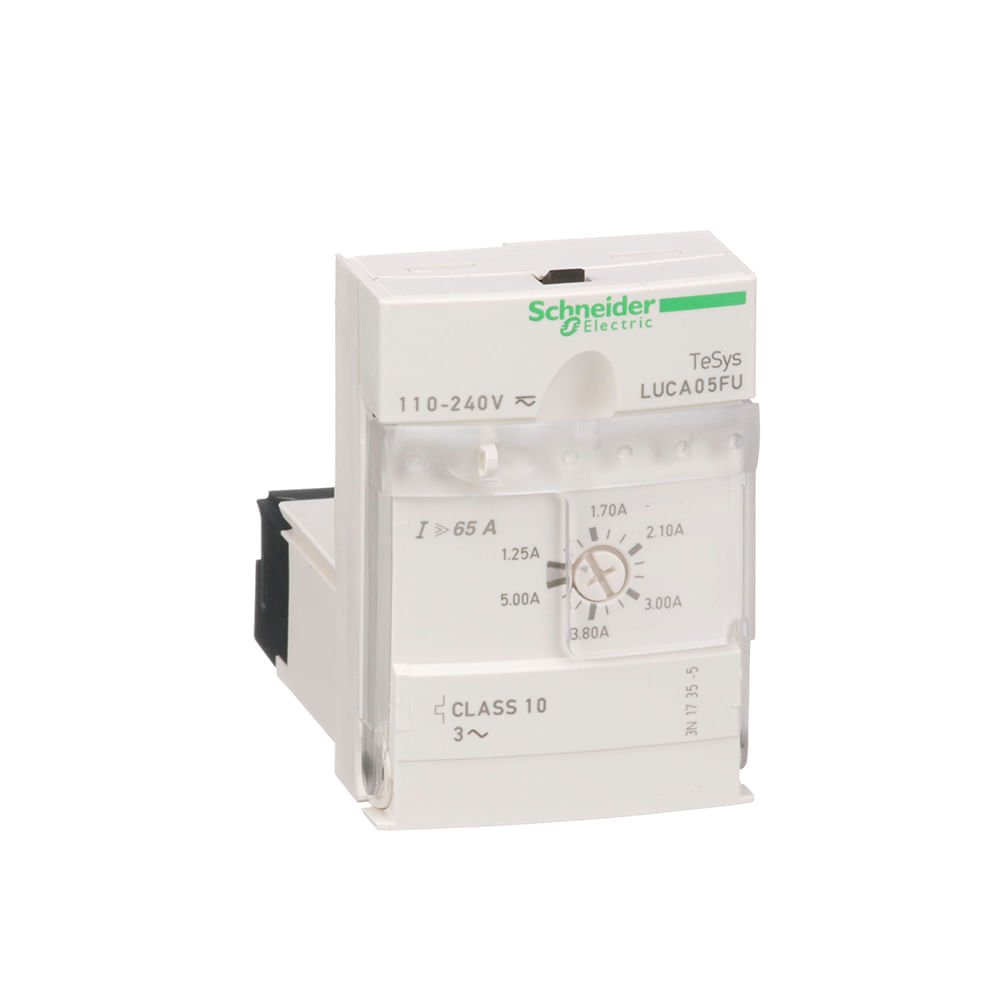 [Imagem UNIDADE DE CONTROLE STANDARD TRIFASICO CLASSE 10 1.255A 110240VCA/1 LUCA05FU SCHNEIDER]