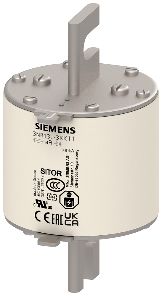 ELEMENTO DE FUSÍVEL SITOR 315A AR 900V CC/1250V VSI 1000V CC UL @MBC 6XIN 3NB13313KK11 SIEMENS