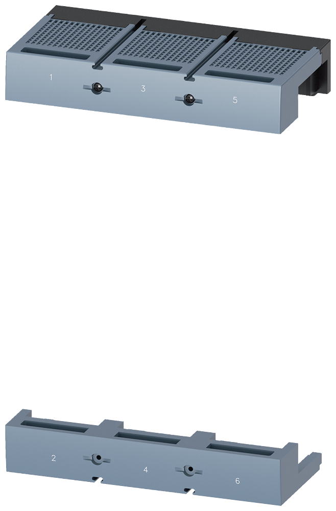 [Imagem COBERTURA DE TERMINAIS CURTA DE 3 POLOS 1 PÇ. ACESSÓRIOS PARA: 3VA15/25 1000 3VA96010WD30 SIEMENS]