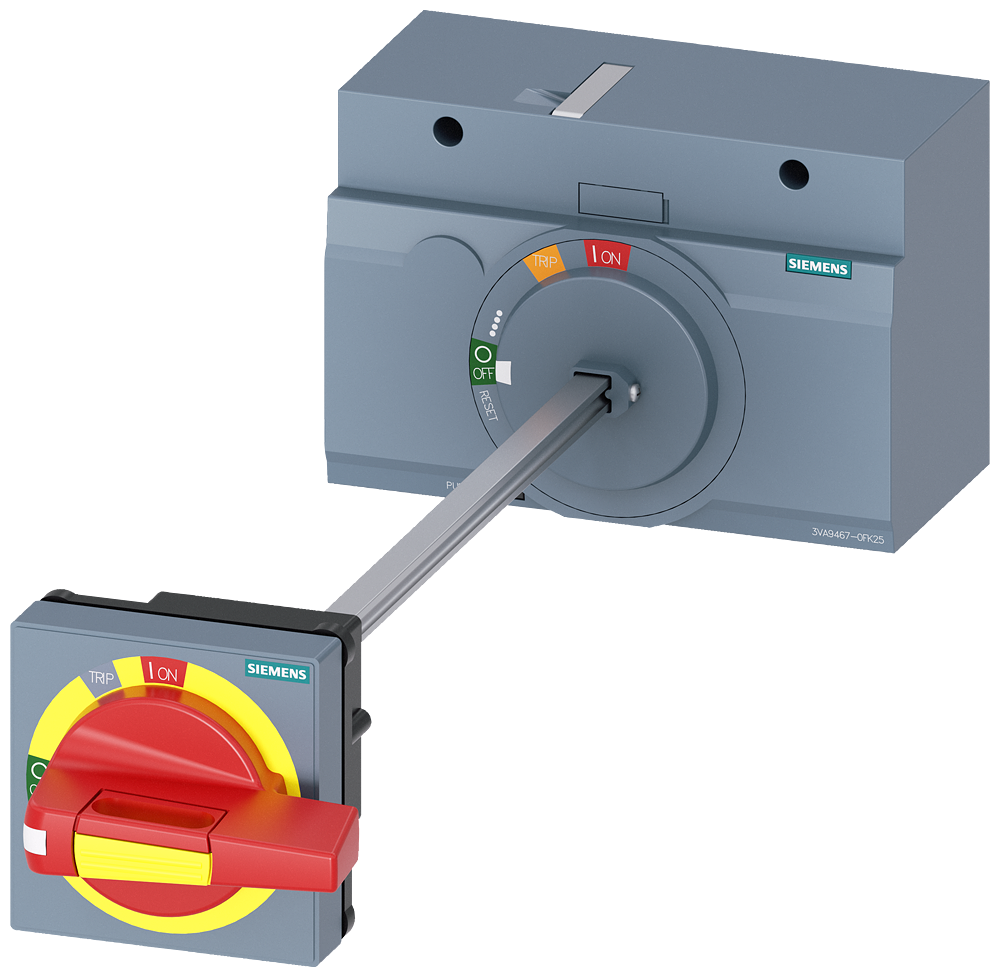 [Imagem ACIONAMENTO GIRATÓRIO DO ACOPLAMENTO DA PORTA PARADA DE EMERGÊNCIA IEC IP65 C 3VA94670FK25 SIEMENS]