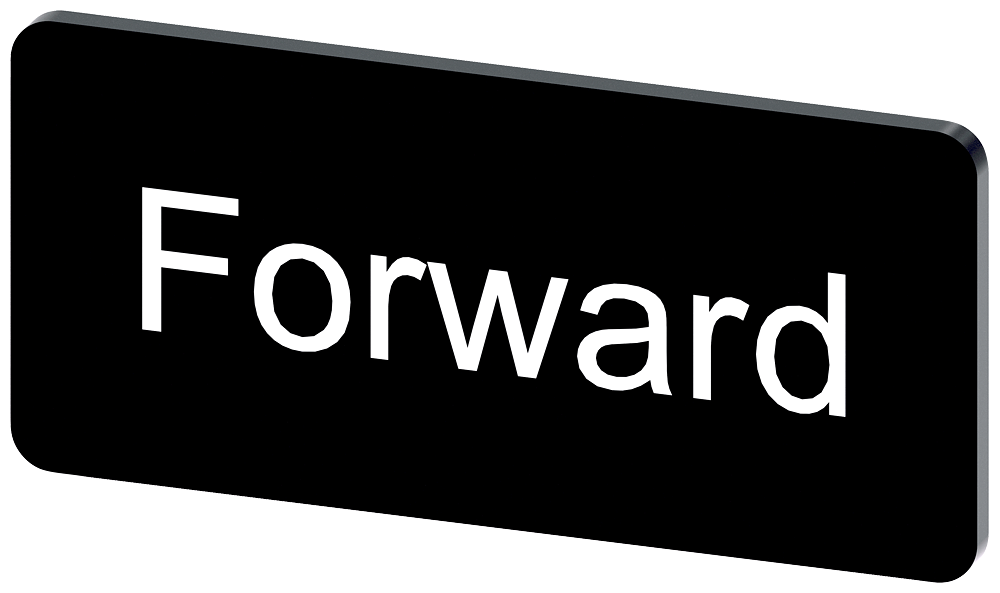 [Imagem do produto PLACA DE IDENTIFICAÇÃO 12,5X27MM, PLACA PRETO, INSCRIÇÃO: FORWARD 3SU19000AC160DN0 SIEMENS]