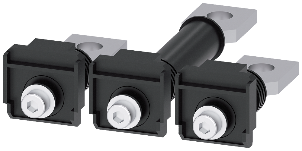 [Imagem CONEXÃO PLANA NA PARTE TRASEIRA 3 PEÇAS ACESSÓRIOS PARA: 3VM13/14 3VM94030QE00 SIEMENS]