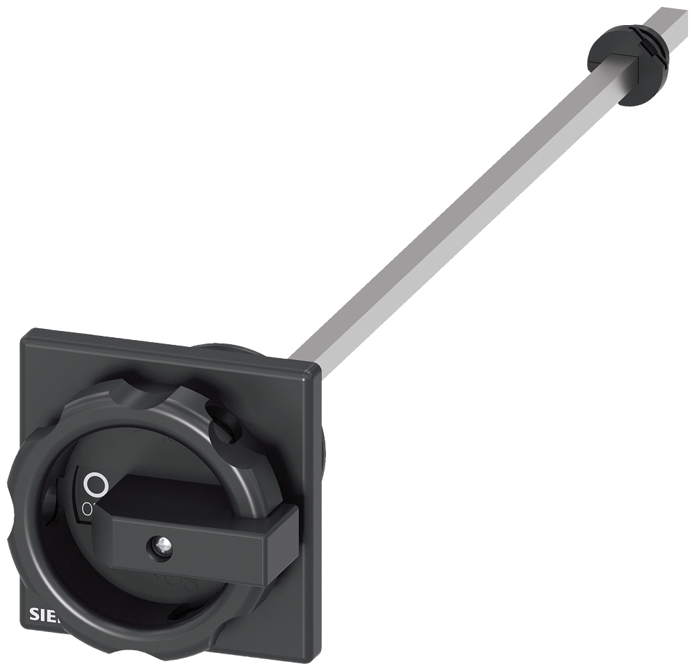 [Imagem do produto ACIONAMENTO GIRATÓRIO DO ACOPLAMENTO DA PORTA, PRETO 66X66 MM, FIXAÇÃO FRONTAL 3LD93442CA SIEMENS]