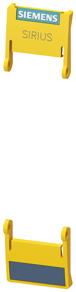 [Imagem TAMPA BASCULANTE AMARELA 22,5 MM, PARA APARELHOS SIRIUS NA CAIXA DE TRILHO DI 3ZY14501BB00 SIEMENS]