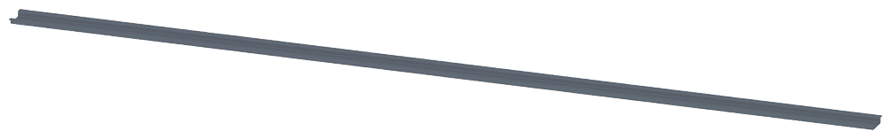 TRILHO DIN C: 1000 MM A: 15 MM GALVANIZADO 8MF11002HS SIEMENS