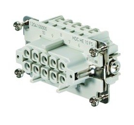 [Imagem do produto PORTA CONTATO FEMEA TAM 4 SC: 2,5 500V 16A HDC HE 10 FS 1204100000 WEIDMULLER]