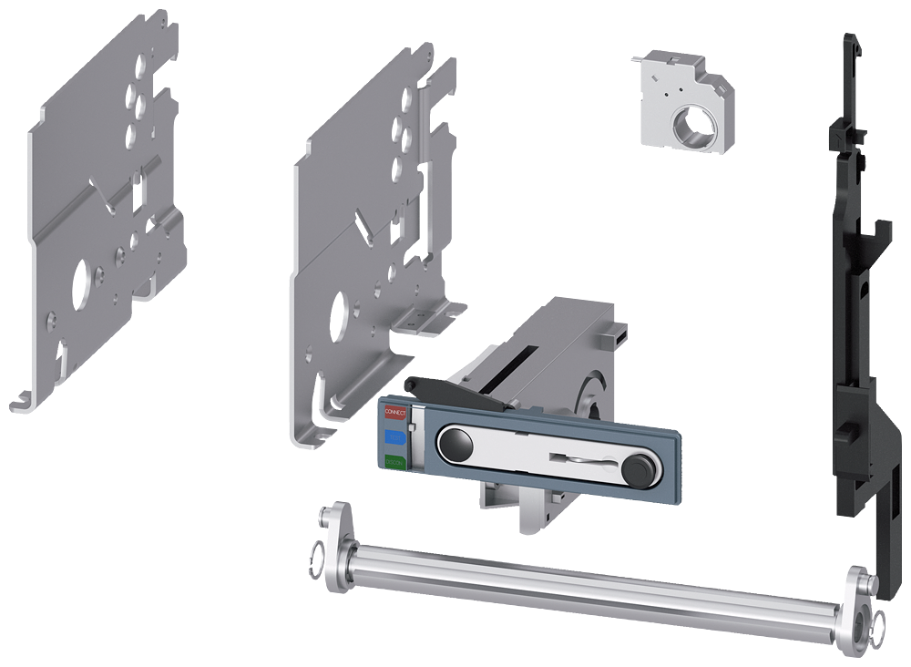 [Imagem CONJUNTO DE CONVERSÃO DE DISJUNTORES PARA MONTAGEM FIXA EM ESTRUTURA EXTRAÍVEL 3WA91110BC11 SIEMENS]
