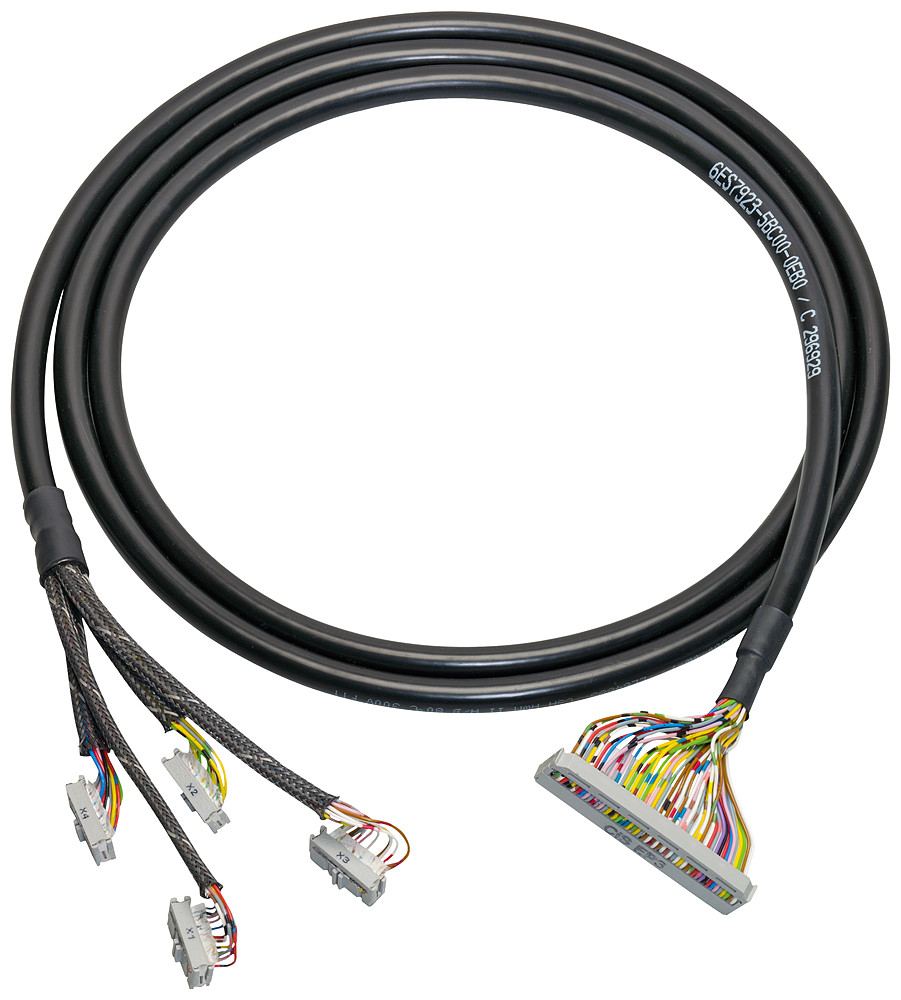 CABO REDONDO 50POLOS C/ 4 X 16 POLOS E 1X50 POLOS CONECTOR DE ENCAIXE IDC C=0,5M 6ES79235BA500EB0 SIEMENS