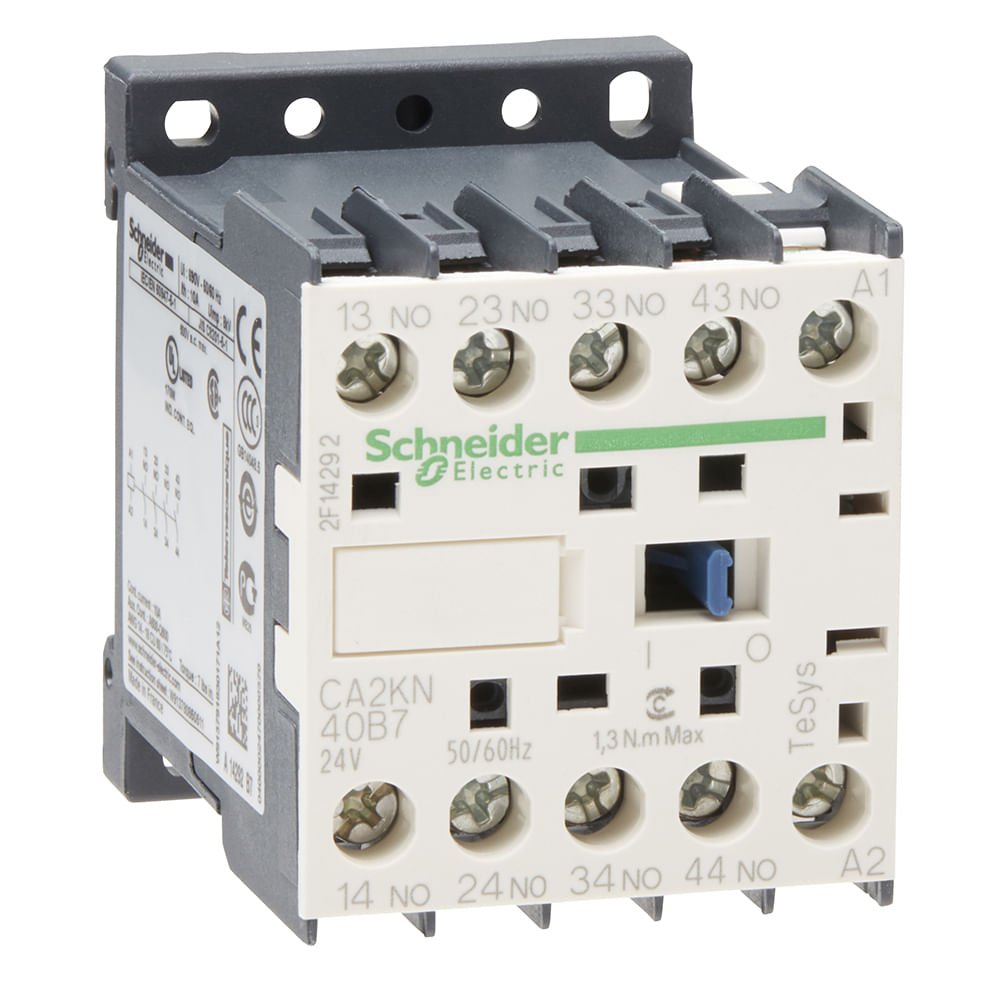[Imagem CONTATOR AUXILIAR TESYS K 4NA 24VCA CA2KN40B7 SCHNEIDER]
