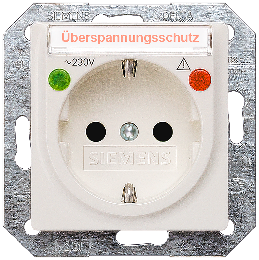 TOMADA COM CAMPO DE INSCRIÇÃO/PROTEÇÃO CONTRA SOBRETENSÃO E CO 5UB1942 SIEMENS