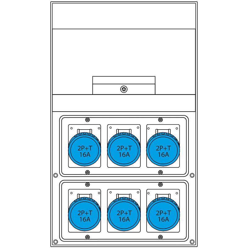 [Imagem QUADRO DE DISTRIBUIÇÃO  550 IP66 670.6566-126 SCAME]