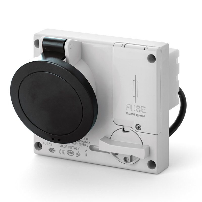 [Imagem do produto TOMADA INTERTRAVADA 3P+N 16A 5H IP44 401.16877 SCAME]