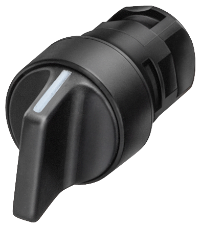 [Imagem do produto INTERRUPTOR COM MANÍPULO, 16MM, REDONDO PLÁSTICO, PRETO 3SB20002AB01 SIEMENS]