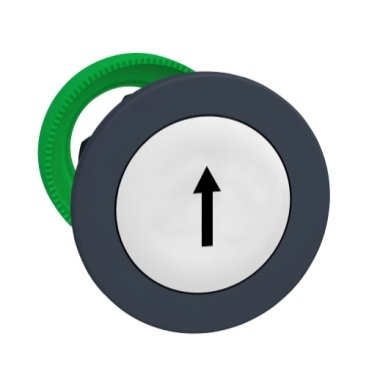 [Imagem CABEÇOTE PARA BOTÃO FACEADO Ø30MM PLÁSTICO RETORNO POR MOLA VERDE ZB5FA334 SCHNEIDER]