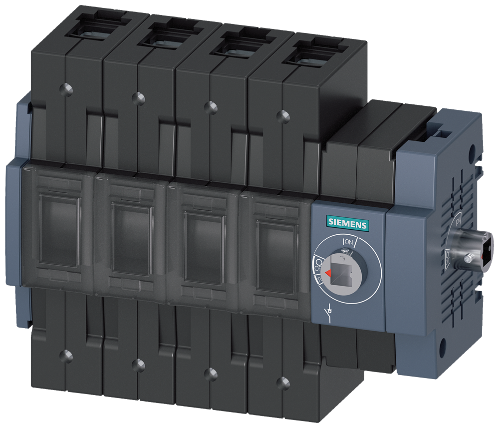 SECCIONADOR DE CORTE EM CARGA 125A TAM. 2 DE 4 POLOS ACIONAMENTO LATERAL DI 3KD32442NE400 SIEMENS
