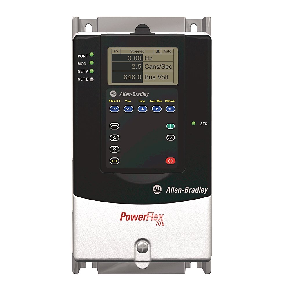 [Imagem do produto INVERSOR DE FREQUÊNCIA  TRIFÁSICO 18.6KW 70A 240V 50/60HZ 20AB070C3AYNAEC1 ROCKWELL ALLEN BRADLEY]