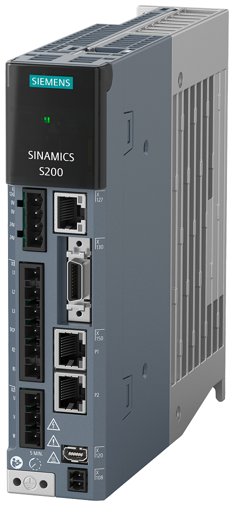 [Imagem do produto SINAMICS S200, COM TENSÃO DE ENTRADA PROFINET: 200-240 V 1/3 CA; -15%/+10%; 3.0/ 6SL55101BB104AF0 SIEMENS]