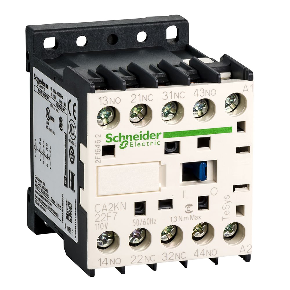 [Imagem CONTATOR AUXILIAR TESYS K 2NA+2NF 110VCA CA2KN22F7 SCHNEIDER]